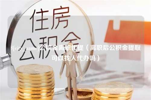 普洱公积金离职代提（离职后公积金提取可以找人代办吗）